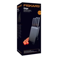 Fiskars Edge Knife Block With 5 Knives -Kitchencia Shop 1003099 Edge Knife block with 5 knives