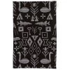 Saana Ja Olli Maailman Synty Tea Towel/placemat, Large, Black -Kitchencia Shop 102SaanajaOlli isoTH