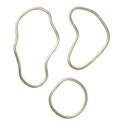 Ferm LIVING Pond Trivet, Set Of 3, Brass
