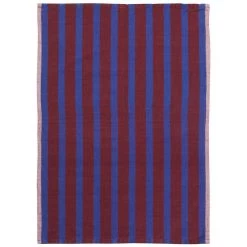 Ferm LIVING Hale Tea Towel, Brown - Navy Blue