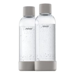 Mysoda Water Bottle 1 L, 2 Pcs, Dove