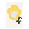 Kauniste Orvokki Tea Towel, Yellow -Kitchencia Shop 27KaunisteSS2017 iso HV