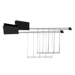Alessi Plissé Toaster Rack, Black