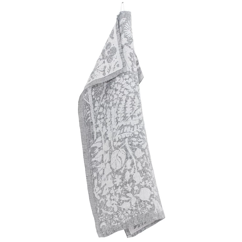 Lapuan Kankurit Villiyrtit Hand Towel, Black - Linen 3 Lapuan Kankurit Villiyrtit Hand Towel, Black - Linen