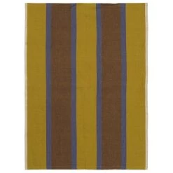 Ferm LIVING Hale Tea Towel, Lime - Blue - Brown