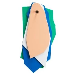 Valerie_objects Cutting Boards, 4 Pcs, Green - Dark Blue - White - Pink