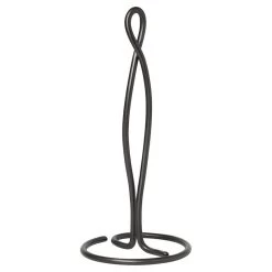 Ferm LIVING Curvature Paper Towel Holder, Black Brass