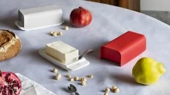 Alessi Mattina Butter Dish, Red -Kitchencia Shop 61f169a11ccbbb55852cc05d burriera