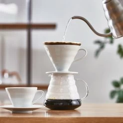 Hario Hario V60 Coffee Dripper Size 02, White Porcelain -Kitchencia Shop 6e21d36a 16b3 4d6b 9409 45221d1e09fe