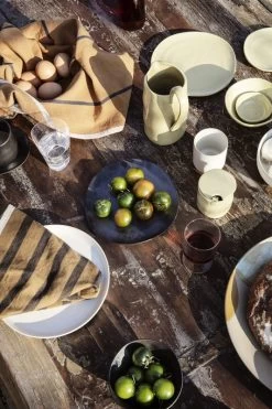 Ferm LIVING Hale Tea Towel, Sugar Kelp - Black -Kitchencia Shop 70 1589