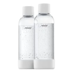 Mysoda Water Bottle 1 L, 2 Pcs, White