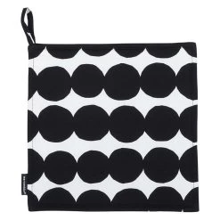 Marimekko Räsymatto Pot Holder, Black - White