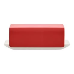Alessi Mattina Butter Dish, Red