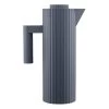 Alessi Plissé Thermo Insulated Jug, Grey -Kitchencia Shop ALMDL12 G alessi plisse termoskannu harmaa