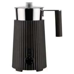Alessi Plissé Milk Frother, Black