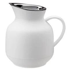 Stelton Amphora Vacuum Jug For Tea, 1 L, Soft White