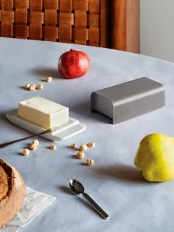 Alessi Mattina Butter Dish, Dark Grey -Kitchencia Shop BG04 DG amb V