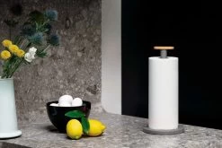 Alessi Mattina Kitchen Roll Holder, Dark Grey -Kitchencia Shop BG05 DG amb H