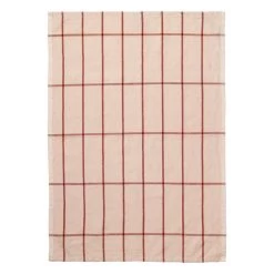 Ferm LIVING Hale Tea Towel, Rose - Rust