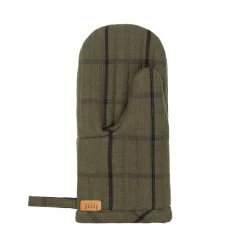 Ferm LIVING Hale Oven Mitt, Green - Black