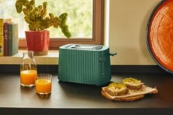 Alessi Plissé Toaster, Green -Kitchencia Shop MDL08GR amb H