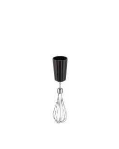 Alessi Plissé Hand Blender With Whisk And Chopper, Black -Kitchencia Shop MDL10 FRU B
