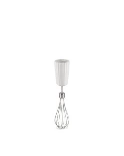 Alessi Plissé Hand Blender With Whisk And Chopper, White -Kitchencia Shop MDL10 FRU W