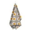 Marimekko Auringonkukka Tea Towel, Beige - White - Yellow -Kitchencia Shop MM 231 auringonkukka tea towe 47x70