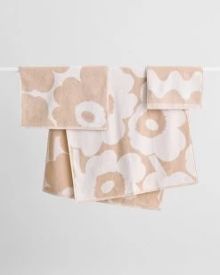 Marimekko Pieni Unikko Kitchen Towel, Off White - Beige -Kitchencia Shop MM Cont Unikko towels beige