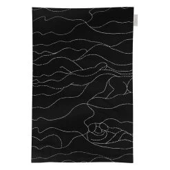 Saana Ja Olli Rakkauden Meri Tea Towel/place Mat, Black - White