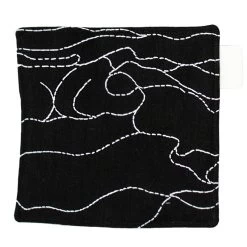 Saana Ja Olli Rakkauden Meri Pot Holder, Black - White