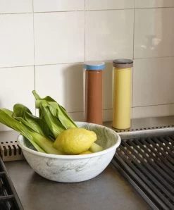 HAY Salt & Pepper Mill, M, Yellow -Kitchencia Shop Soft Ice Salad Bowl green Salt and Pepper M terracotta Salt and Pepper M yellow