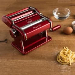 Marcato Atlas 150 Pasta Maker, Red -Kitchencia Shop marcato atlas 150 pasta maker red lifestyle borough kitchen 1296x