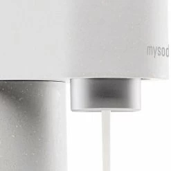 Mysoda Woody Sparkling Water Maker, White -Kitchencia Shop mysoda woody white texture closeup 900x