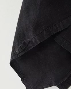 Tekla Linen Glass Towel, Black -Kitchencia Shop teatowel 0005 GT black 115